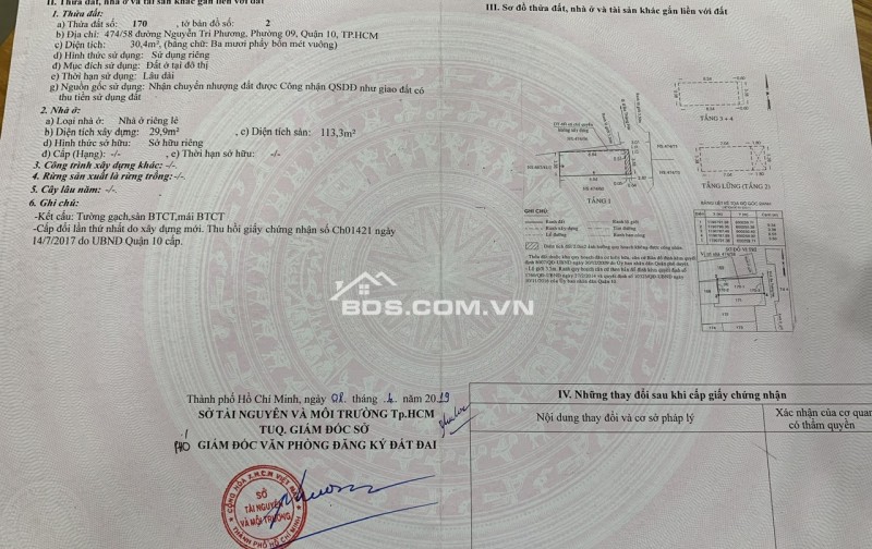 Bán Nhà Hẽm Nguyễn Tri Phương 30.4m2, 4Tầng,7,5 TỶ/TL - Phường 9,Q.10
